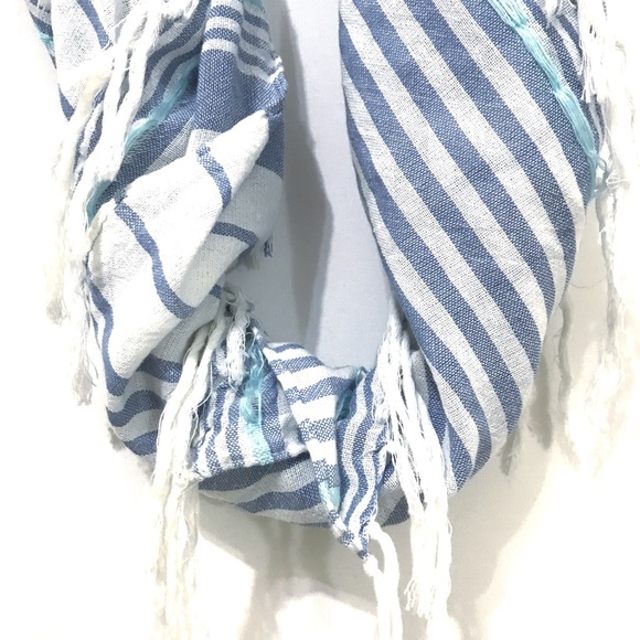 Blue and White Scarf - Picture 6 of 6